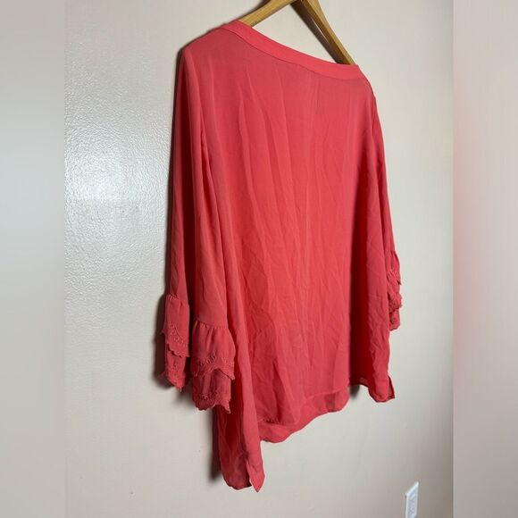 Coral LOFT Outlet Blouse Size XL EUC - Picture 4 of 5